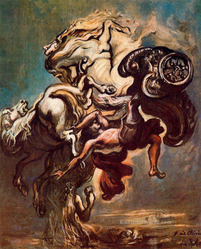 Der Sturz von Phaeton Giorgio de Chirico Metaphysischer Surrealismus Ölgemälde